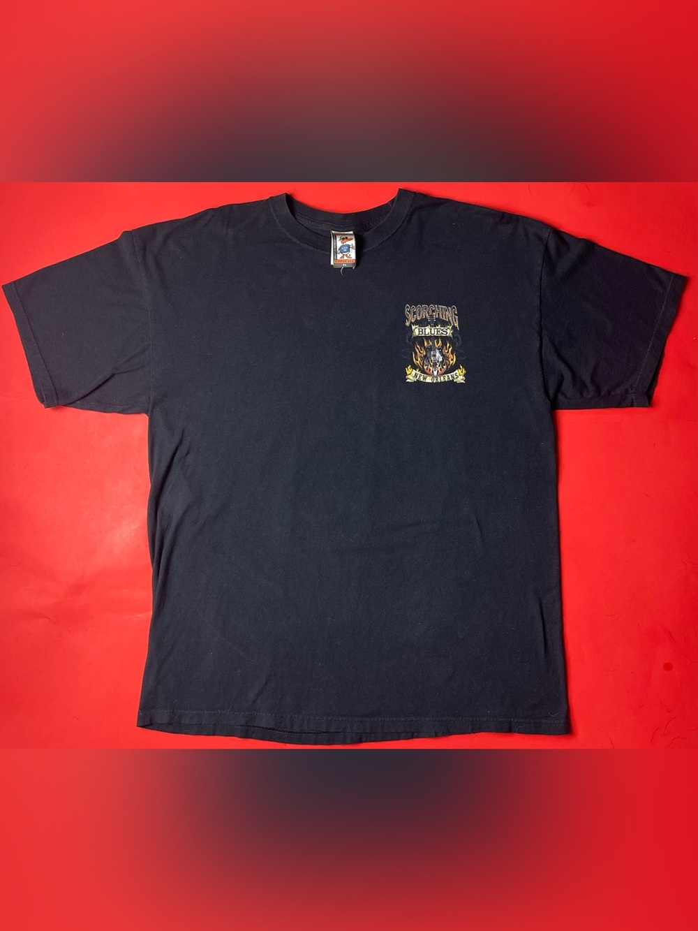 Scorching Blues New Orleans Black Graphic Tee